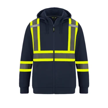 Canada Sportswear Men's Hi-vis Polyester Full Zip Hoodie