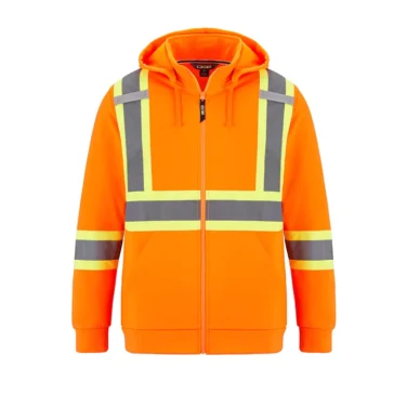 Canada Sportswear Men's Hi-vis Polyester Full Zip Hoodie