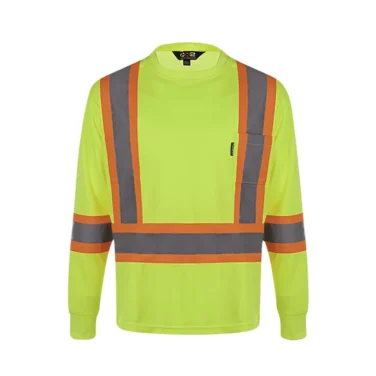 Canada Sportswear Men's Hi-vis Safety Long Sleeve Shirt