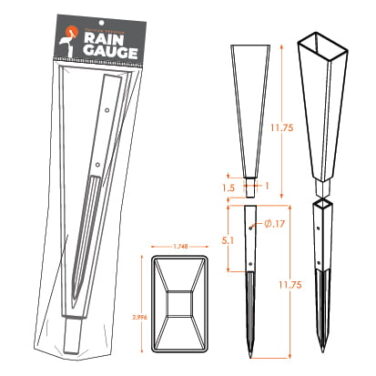 Premium Plastic Rain Gauge