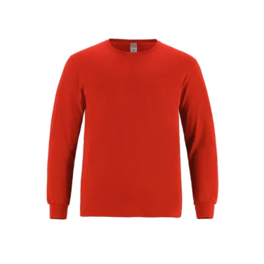 Canada Sportswear Men's Long Sleeve Crewneck Ring Spun Combed Cotton Tee