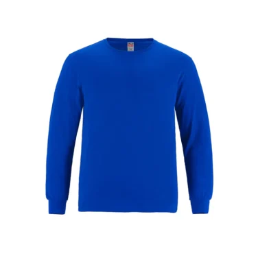 Canada Sportswear Men's Long Sleeve Crewneck Ring Spun Combed Cotton Tee