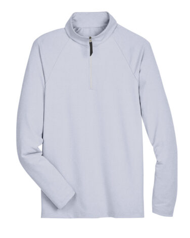 Devon & Jones CrownLux Performance™ Men's Clubhouse Micro-Stripe Quarter-Zip
