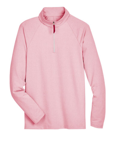 Devon & Jones CrownLux Performance™ Men's Clubhouse Micro-Stripe Quarter-Zip