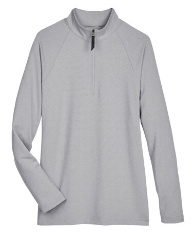 Devon & Jones CrownLux Performance™ Ladies' Clubhouse Micro-Stripe Quarter-Zip