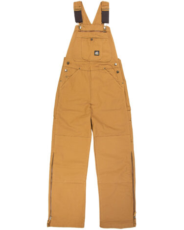 Berne Men's Short-Length Slab Unlined Duck Bib Overall