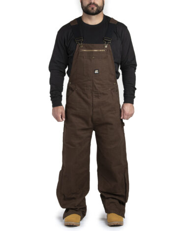 Berne Men's Short-Length Acre Unlined Washed Bib Overall