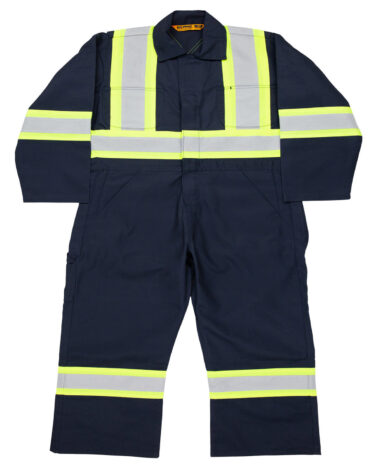 Berne Men's Safety Striped Gasket Unlined Coverall
