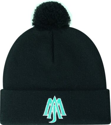 AJM Acrylic Cuff Toque (Pom Pom)