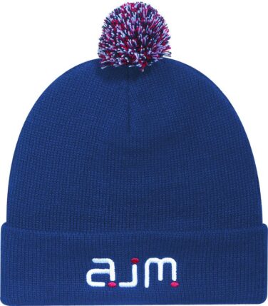 AJM Acrylic Cuff Toque (Pom Pom)