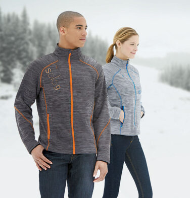 The North End Men's Flux Melange Bonded Fleece Jacket