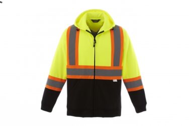 Canada Sportswear Freedom-Men's Hi-vis Full Zip Polyester Fleece Hoodie
