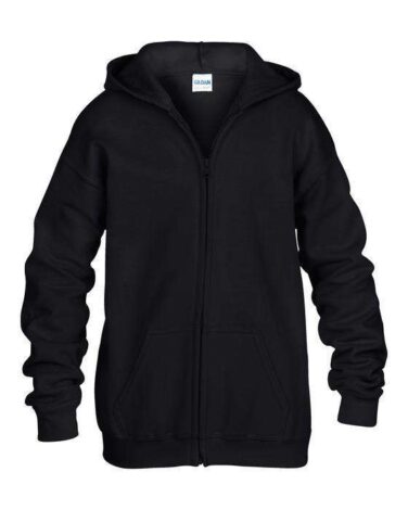 Gildan Heavy Blend Full Zip Hooded Youth Sweatshirt