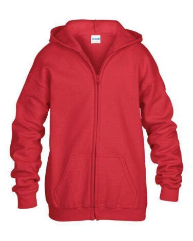 Gildan Heavy Blend Full Zip Hooded Youth Sweatshirt