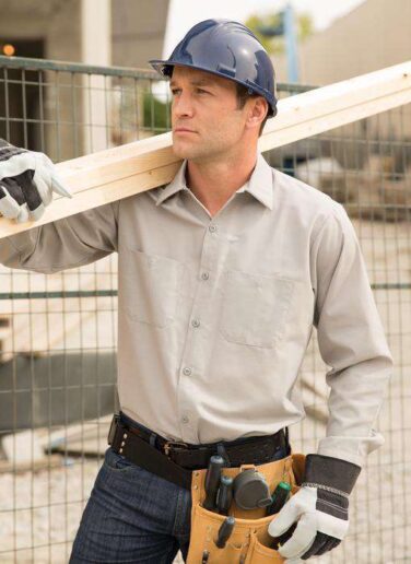 SanMar Red Kap Industrial Long Sleeve Work Shirt