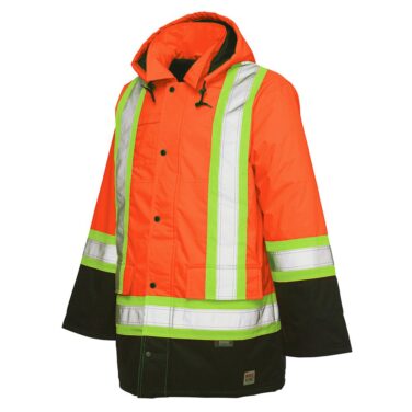 Work King Lined Safety Insulated Parka