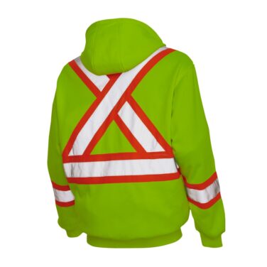 Work King Zip Front Safety Fleece Hoodie