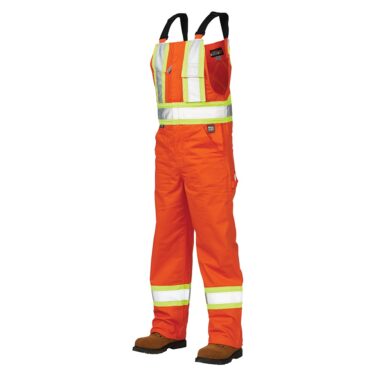 Work King Poly/Cotton Unlined Safety Bib Overall