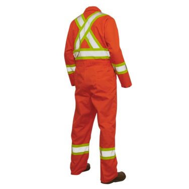 Work King Poly/Cotton Unlined Safety Coverall