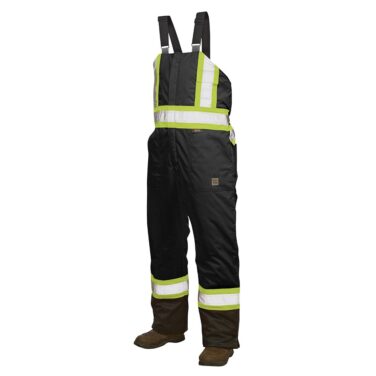 Work King Lined Safety Bib Overall
