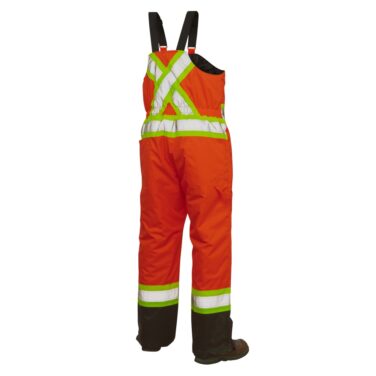 Work King Lined Safety Bib Overall
