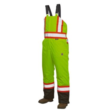 Work King Lined Safety Bib Overall